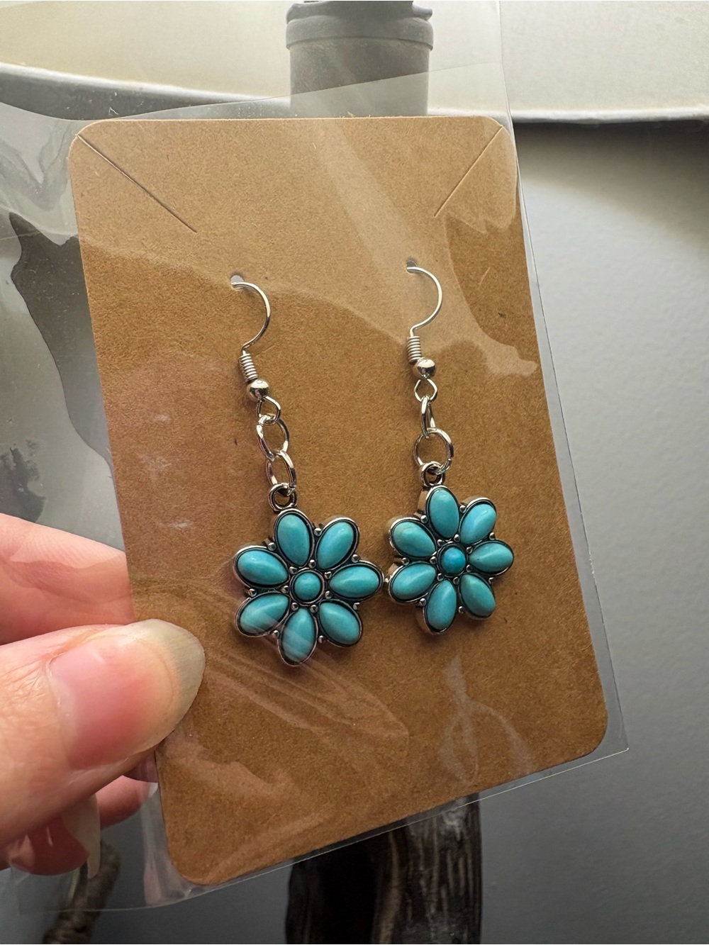 Faux Turquoise Earrings